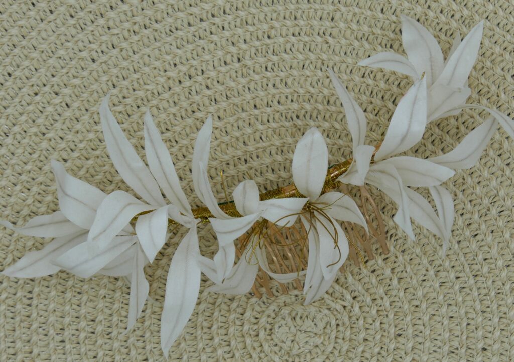 Parure de mariee feuilles