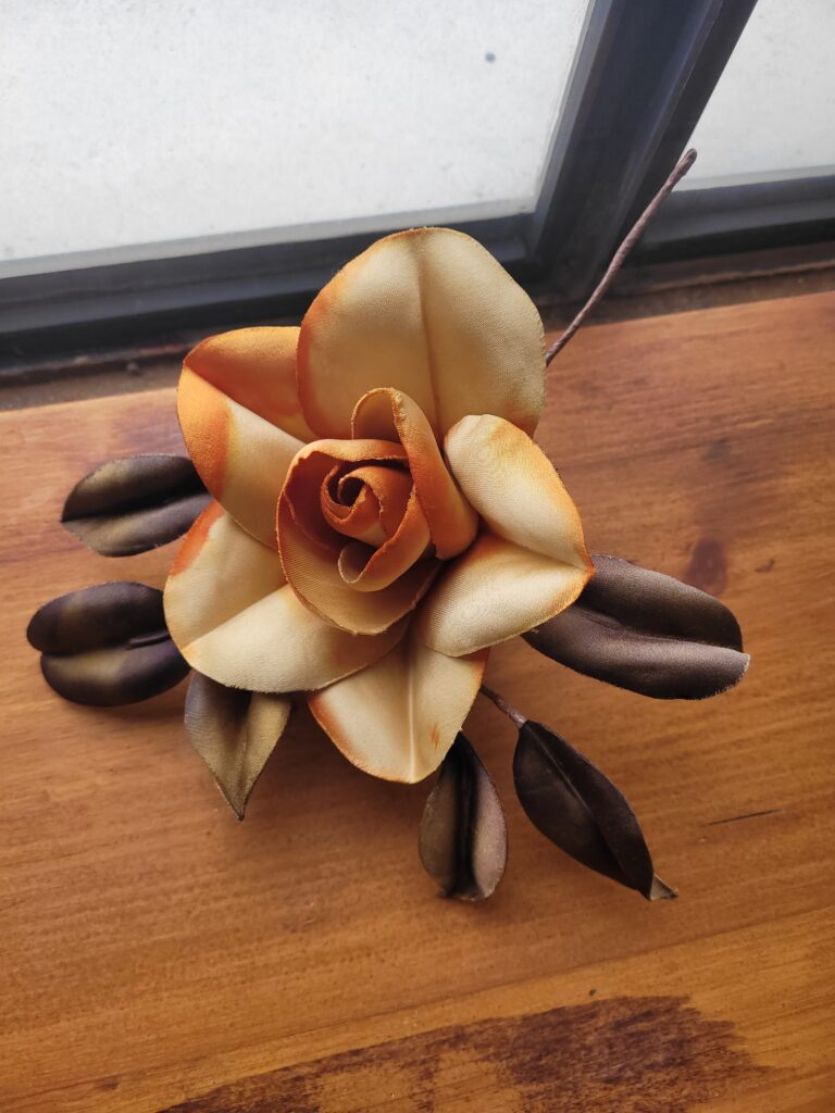 Fleurs de soie detail