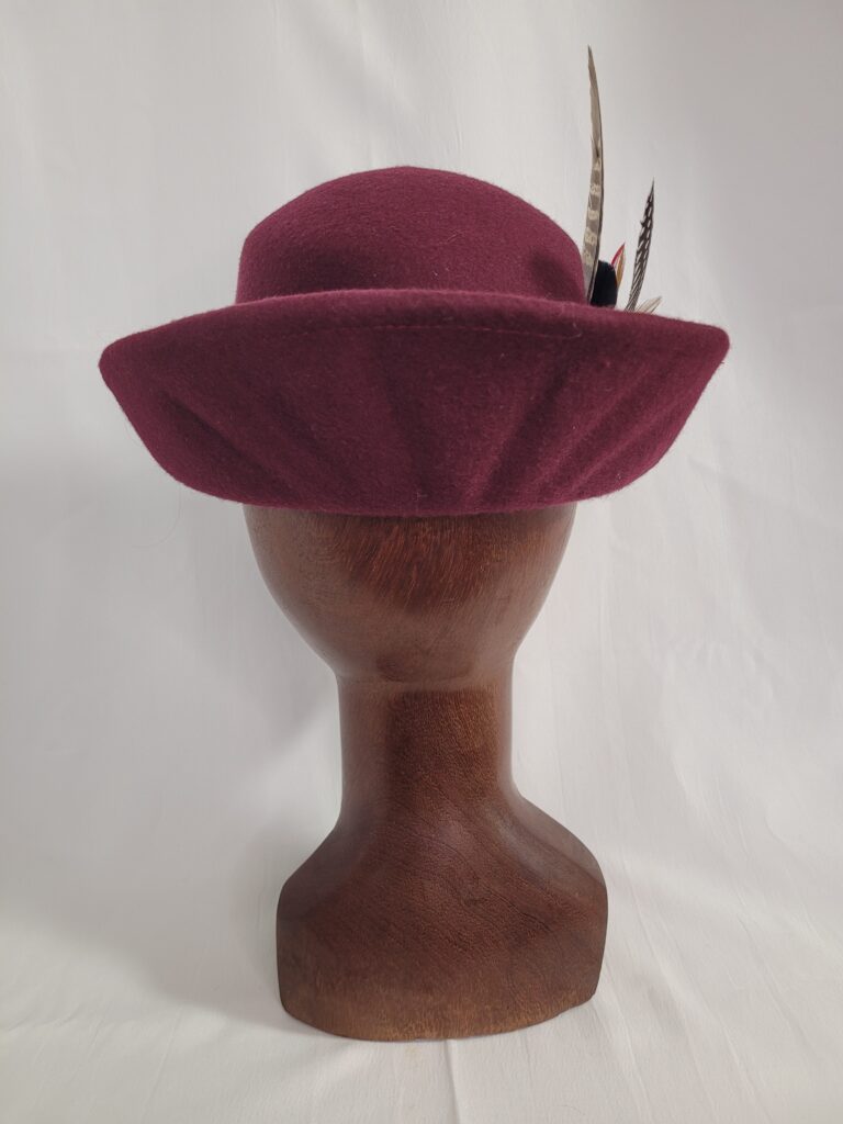 Chapeau de feutre et garniture de plume